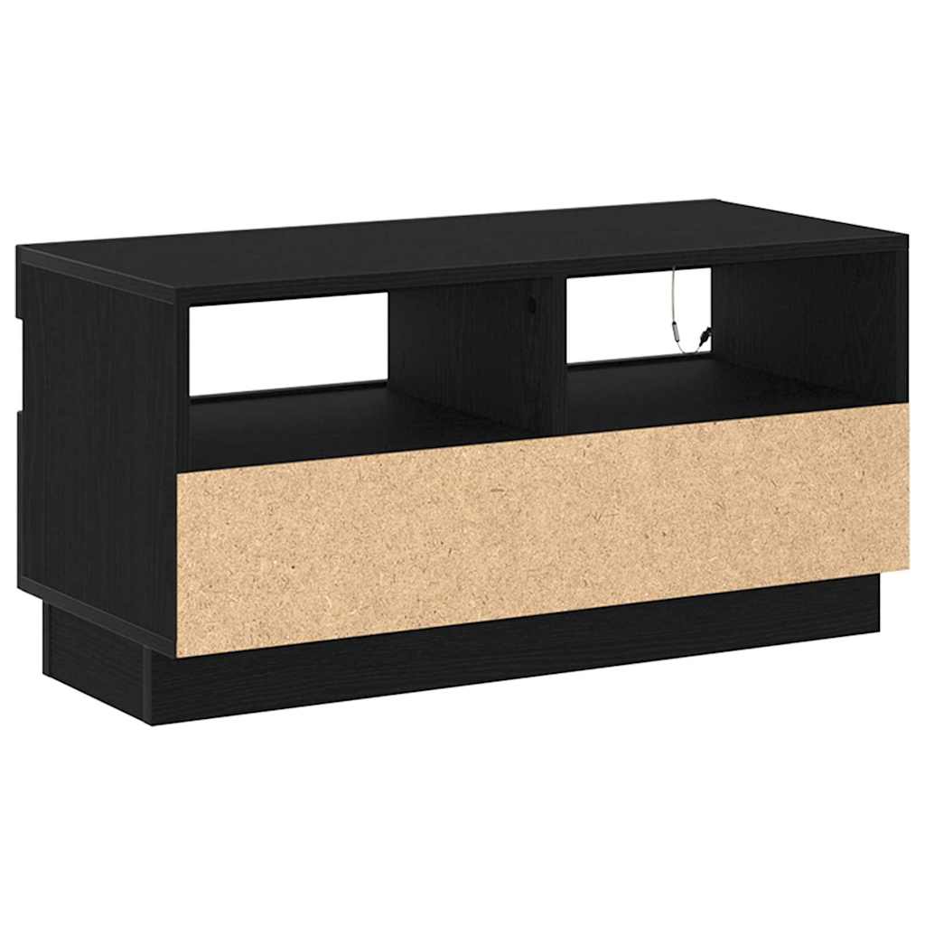 TV szekrény 80 x 35 x 40 cm Fekete tölgy Szerelt Fa