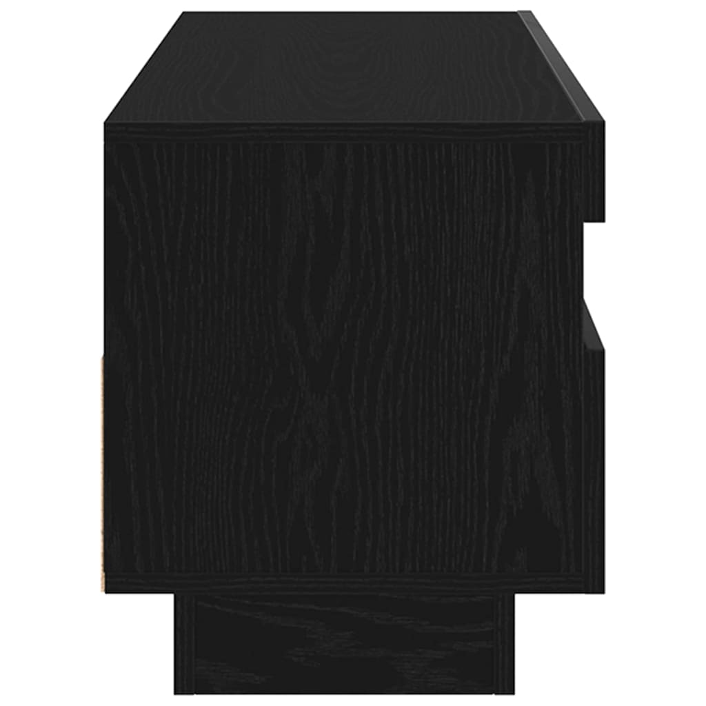 TV szekrény 80 x 35 x 40 cm Fekete tölgy Szerelt Fa