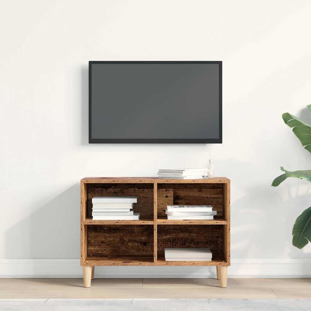TV szekrény 69,5 x 30 x 50 cm Régi fa Szerelt Fa