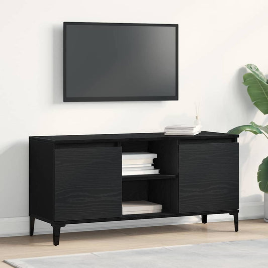 TV szekrény Fekete tölgy 102 x 35 x 50 cm Faanyag