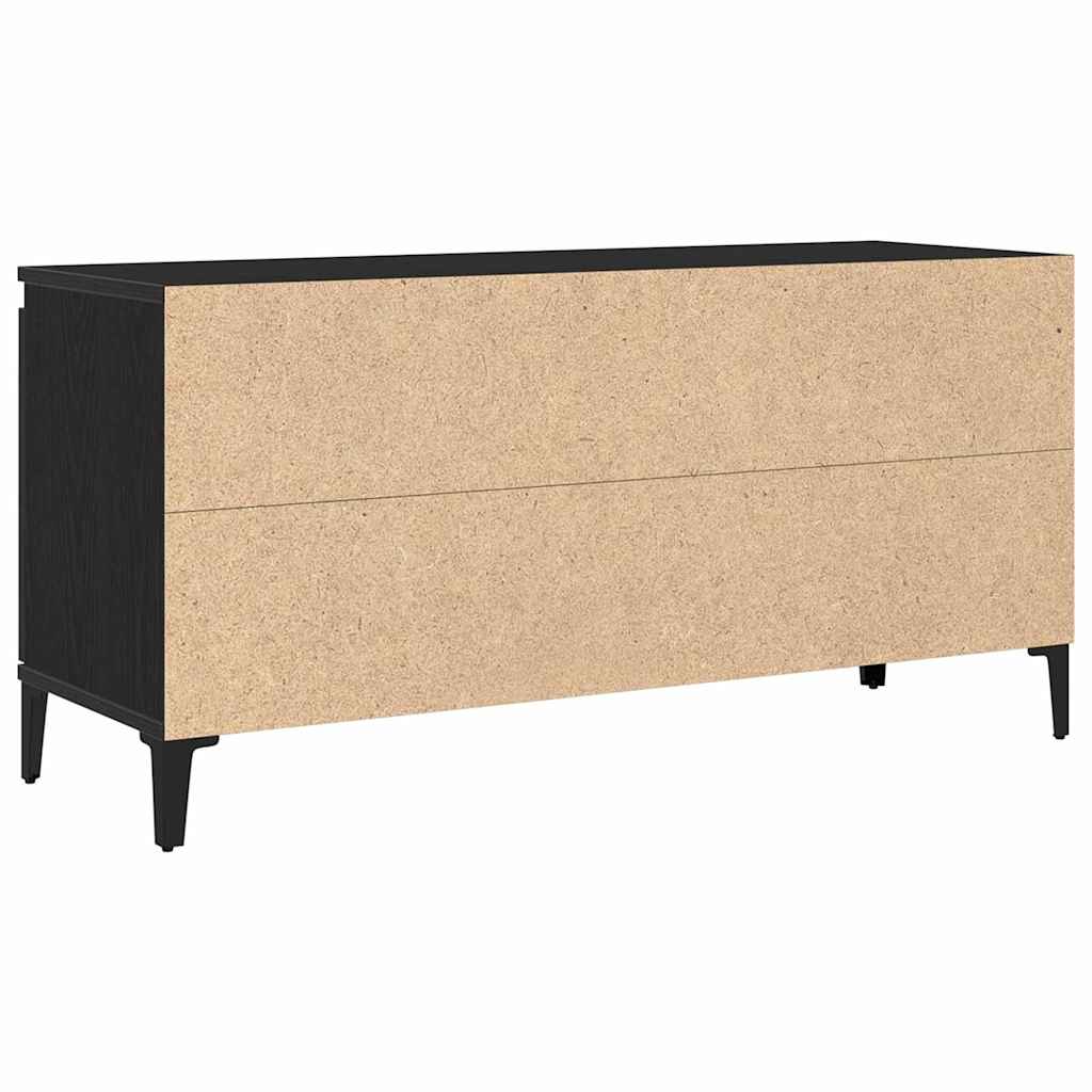 TV szekrény 102 x 35 x 50 cm Fekete tölgy Szerelt Fa