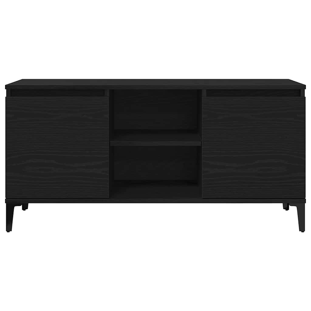 TV szekrény 102 x 35 x 50 cm Fekete tölgy Szerelt Fa