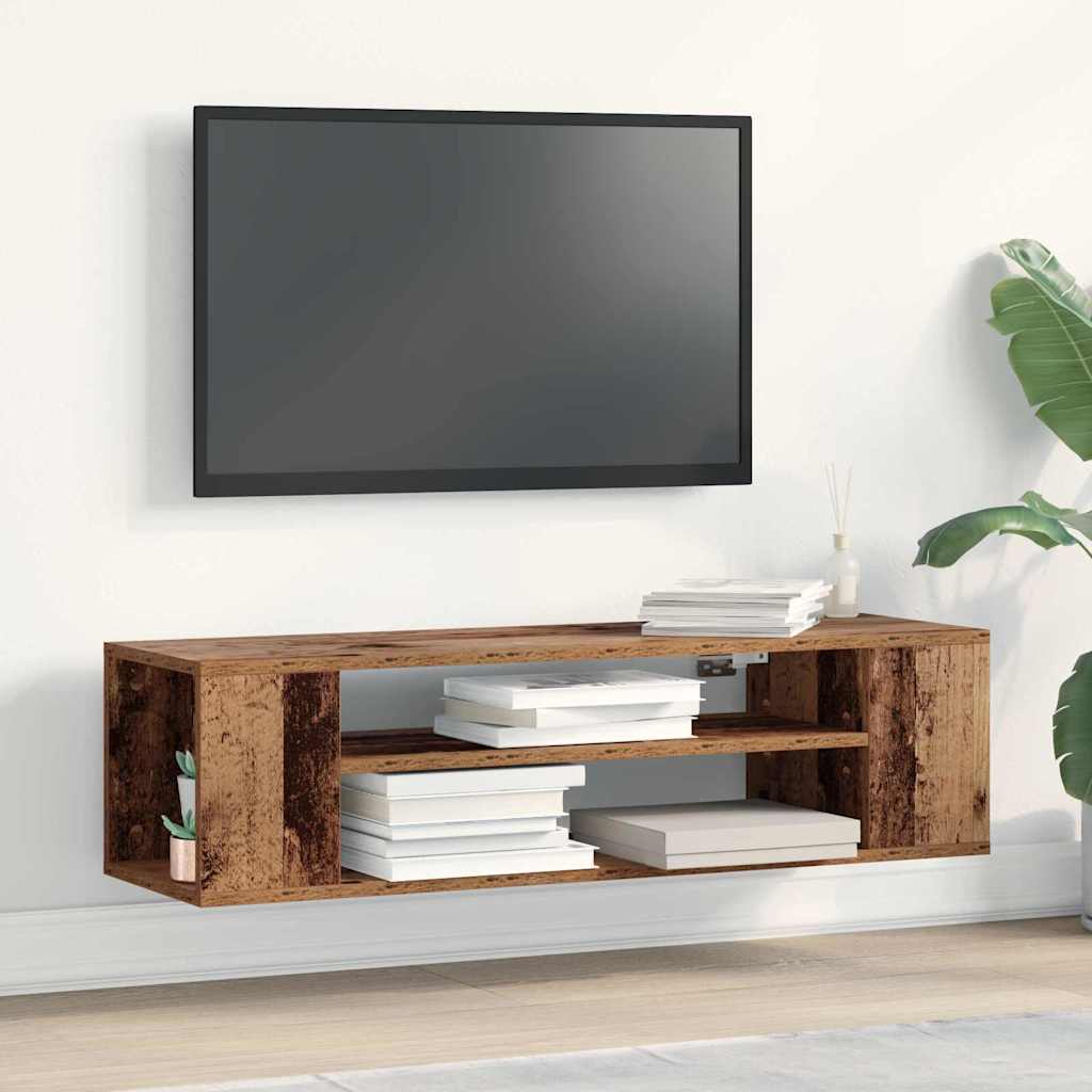 TV szekrény 100 x 30 x 26,5 cm Régi fa Szerelt Fa