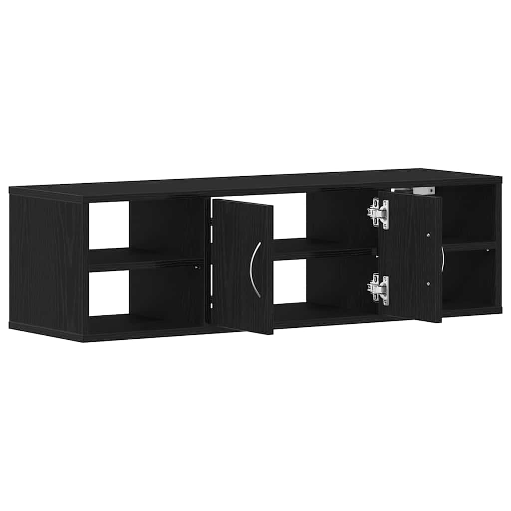 Falpolc Falra szerelhető Fekete tölgy 102 x 30 x 29 cm