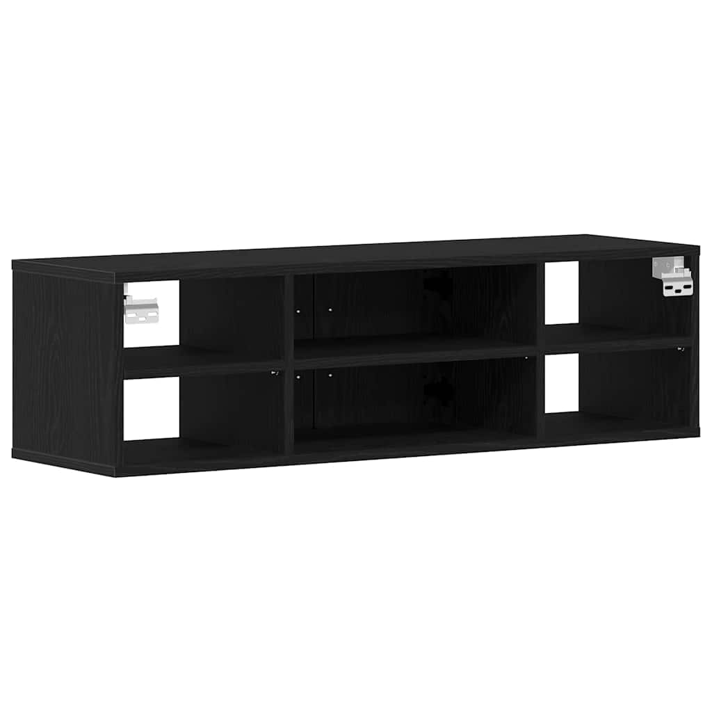 Falpolc Falra szerelhető Fekete tölgy 102 x 30 x 29 cm