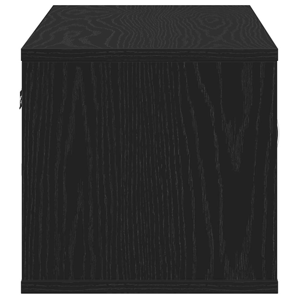 Falpolc Falra szerelhető Fekete tölgy 102 x 30 x 29 cm