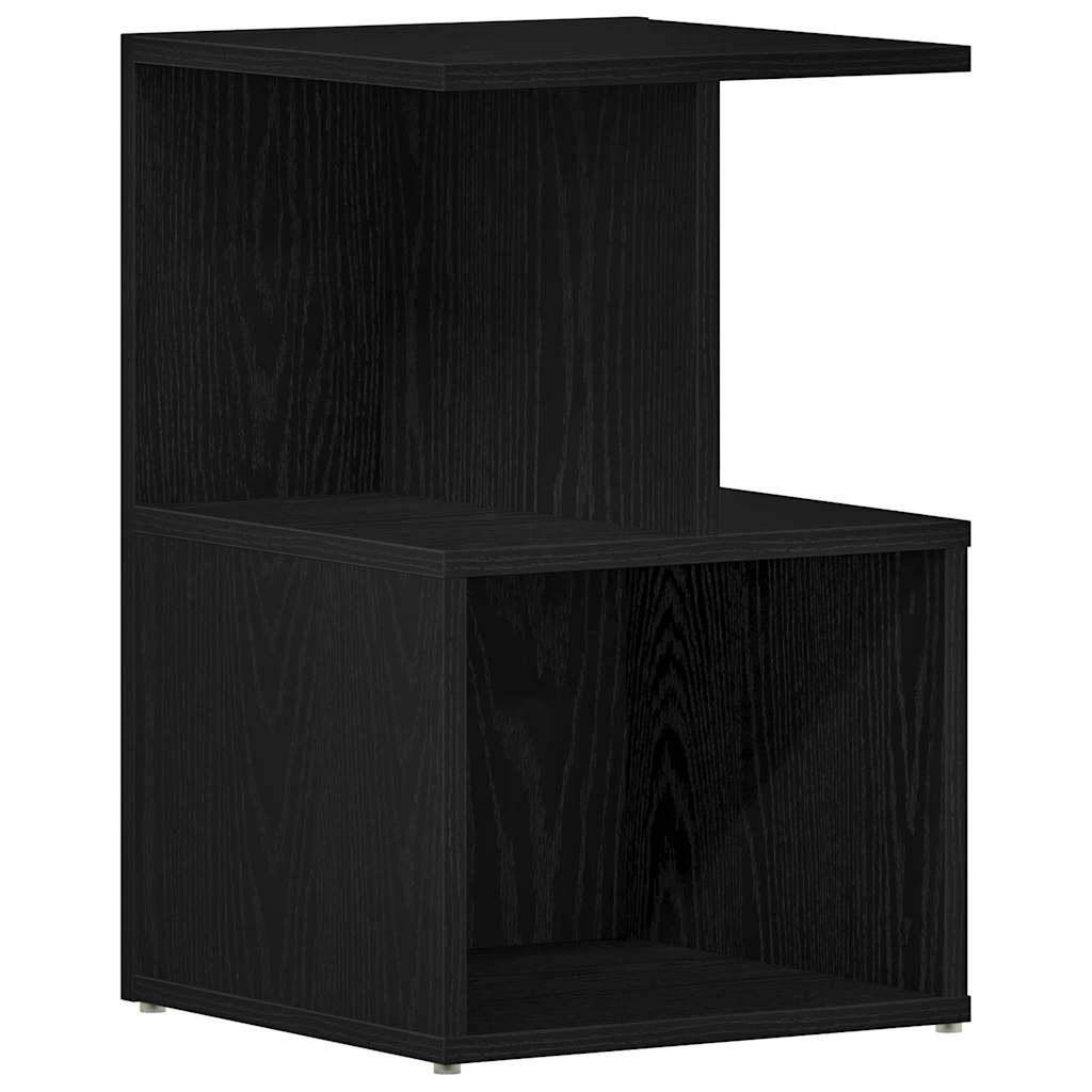 Éjjeliszekrény 2 pcs Fekete tölgy 35 x 35 x 55 cm Faanyag