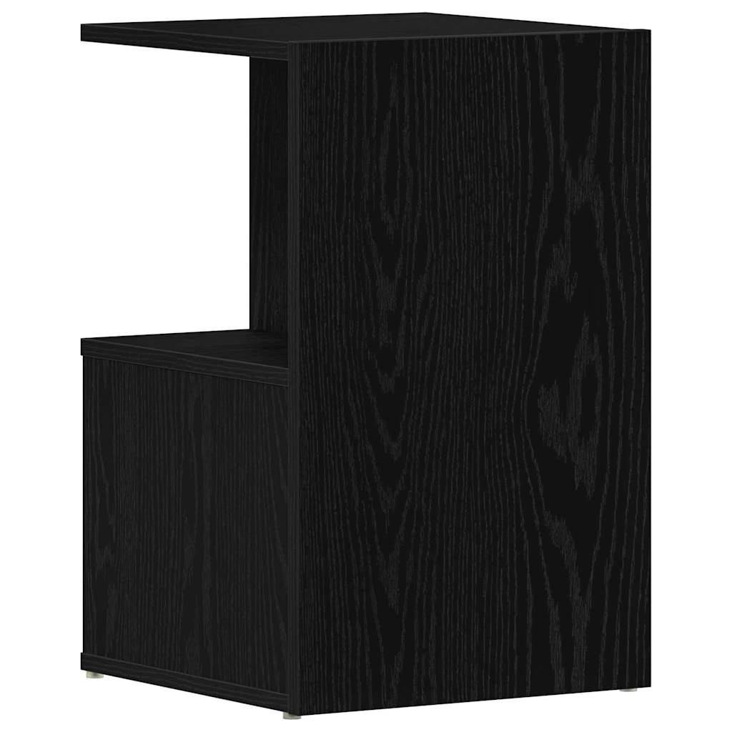 Éjjeliszekrény 2 pcs Fekete tölgy 35 x 35 x 55 cm Faanyag