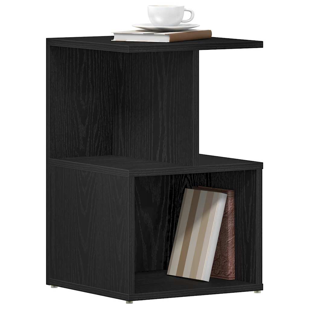 Éjjeliszekrény 2 pcs Fekete tölgy 35 x 35 x 55 cm Faanyag