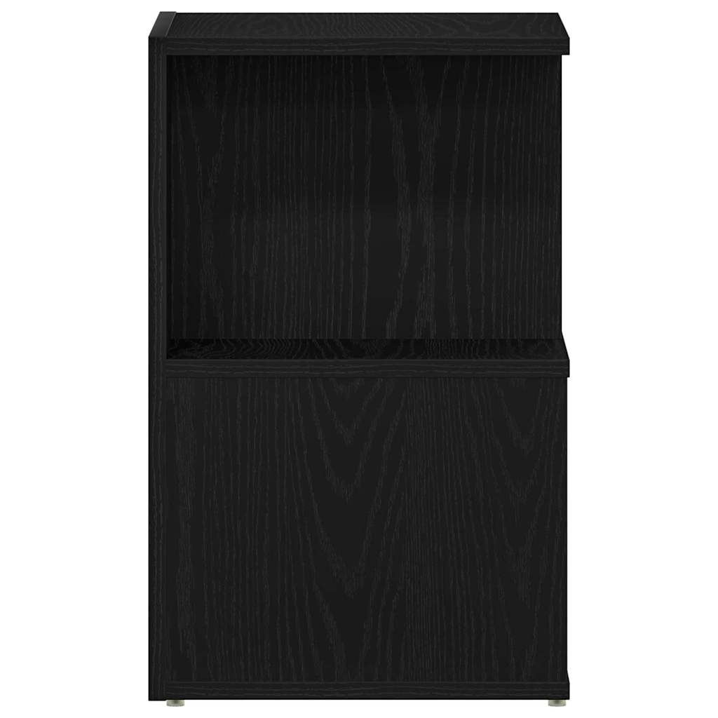 Éjjeliszekrény 2 pcs Fekete tölgy 35 x 35 x 55 cm Faanyag