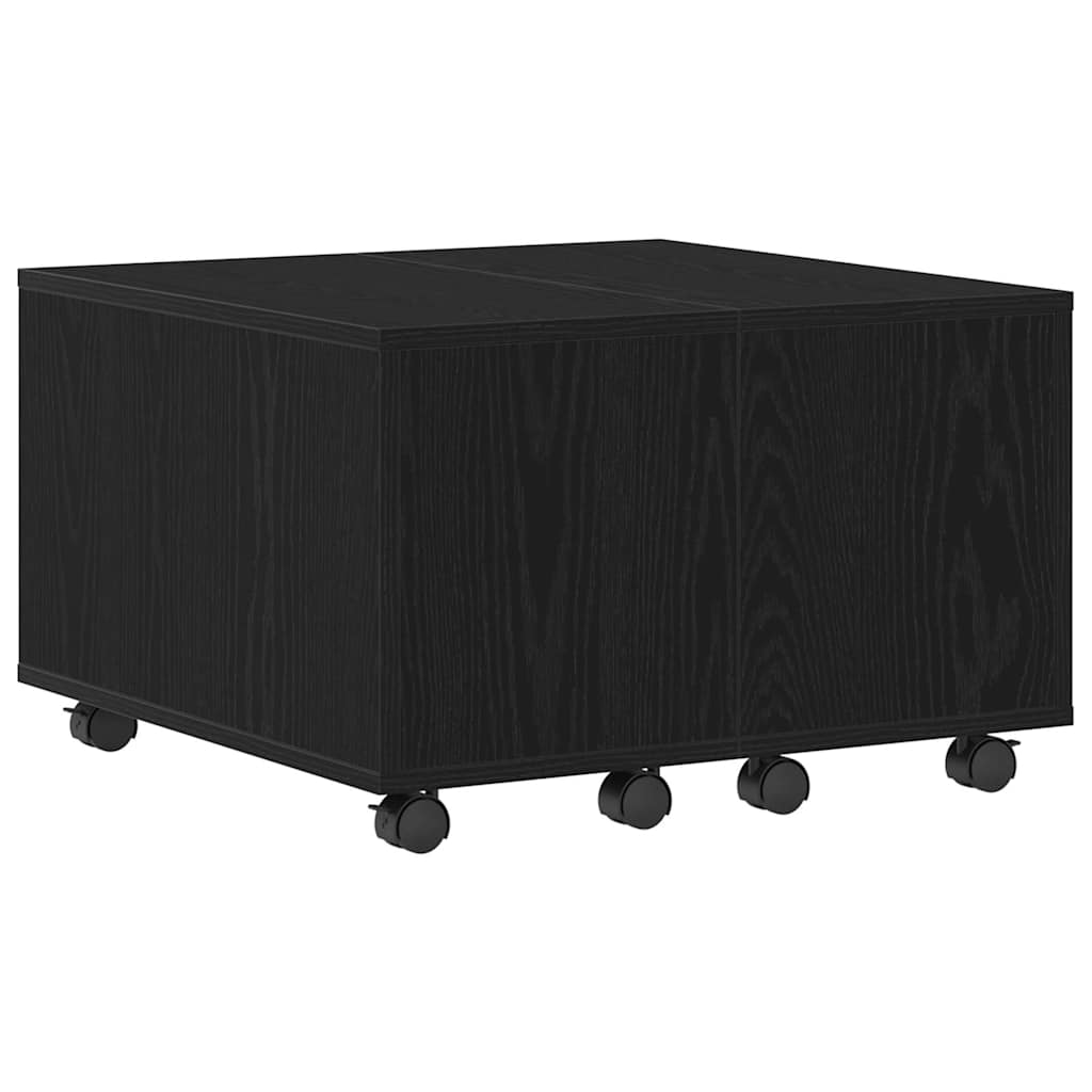 Dohányzóasztal Fekete tölgy 60 x 60 x 38 cm Szerelt Fa