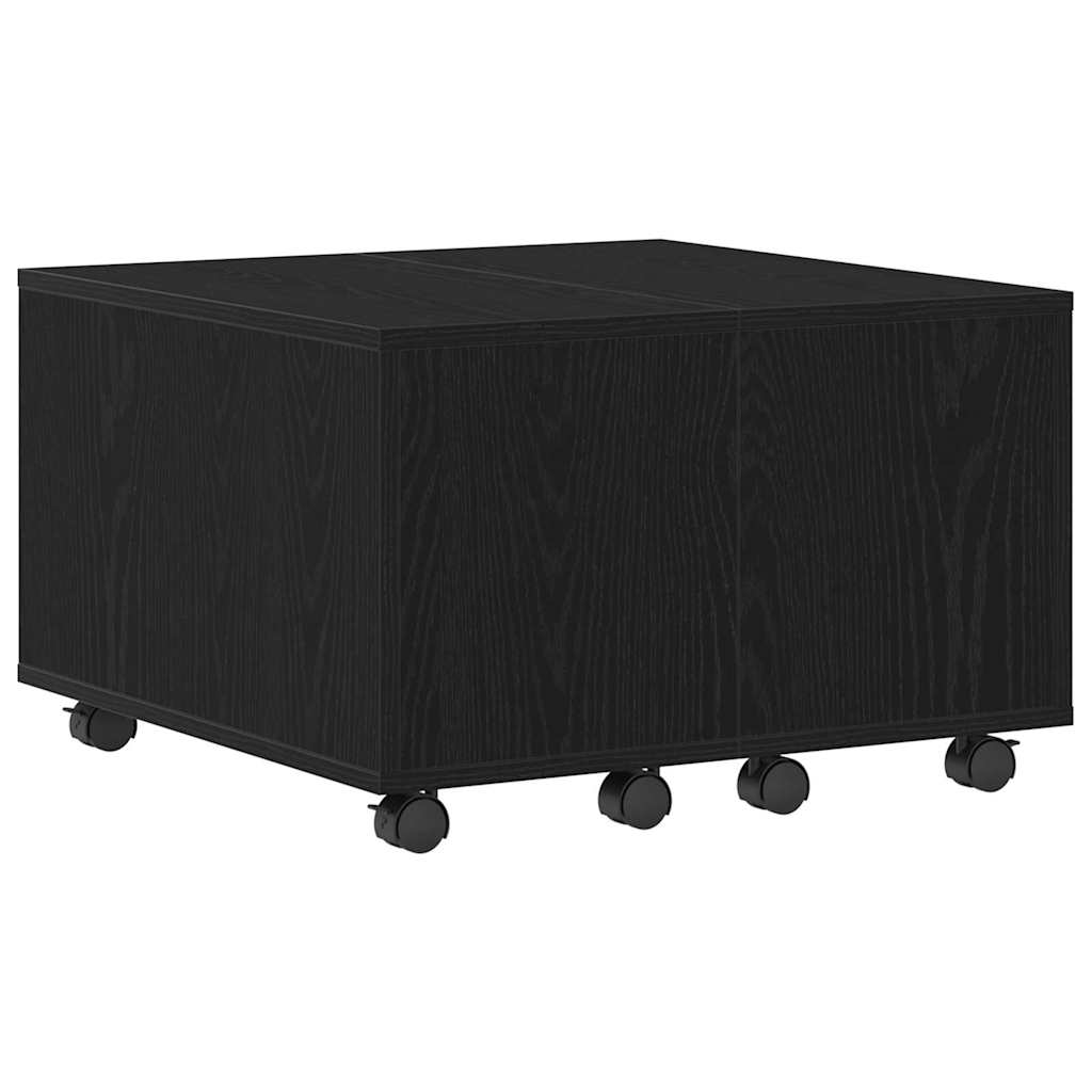 Dohányzóasztal Fekete tölgy 60 x 60 x 38 cm Szerelt Fa