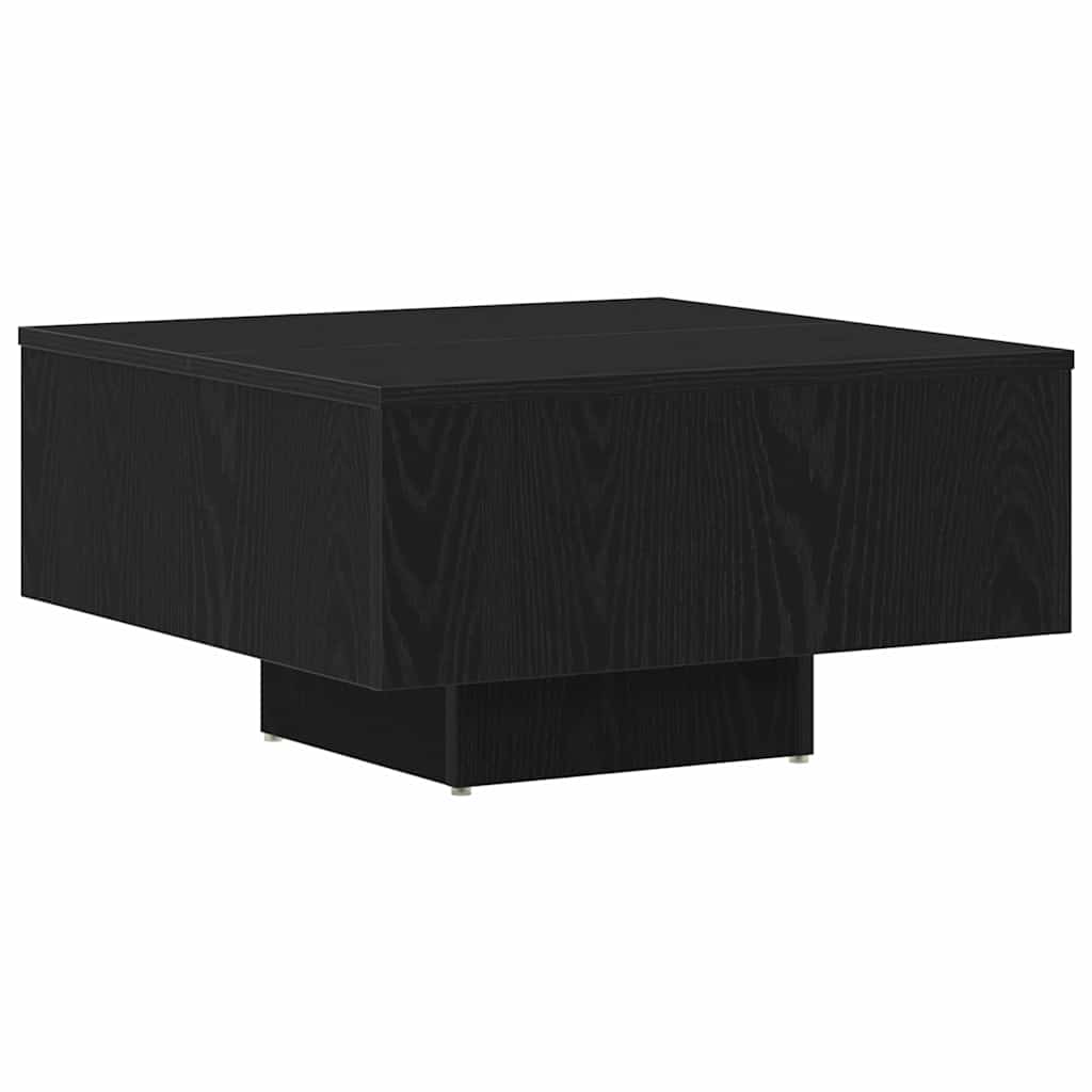 Dohányzóasztal Fekete tölgy 60 x 60 x 31,5 cm Szerelt Fa