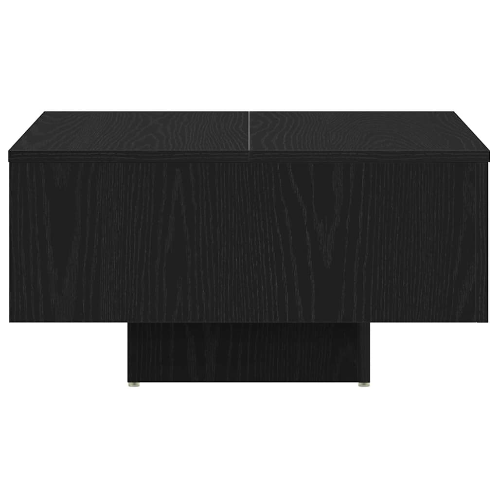Dohányzóasztal Fekete tölgy 60 x 60 x 31,5 cm Szerelt Fa