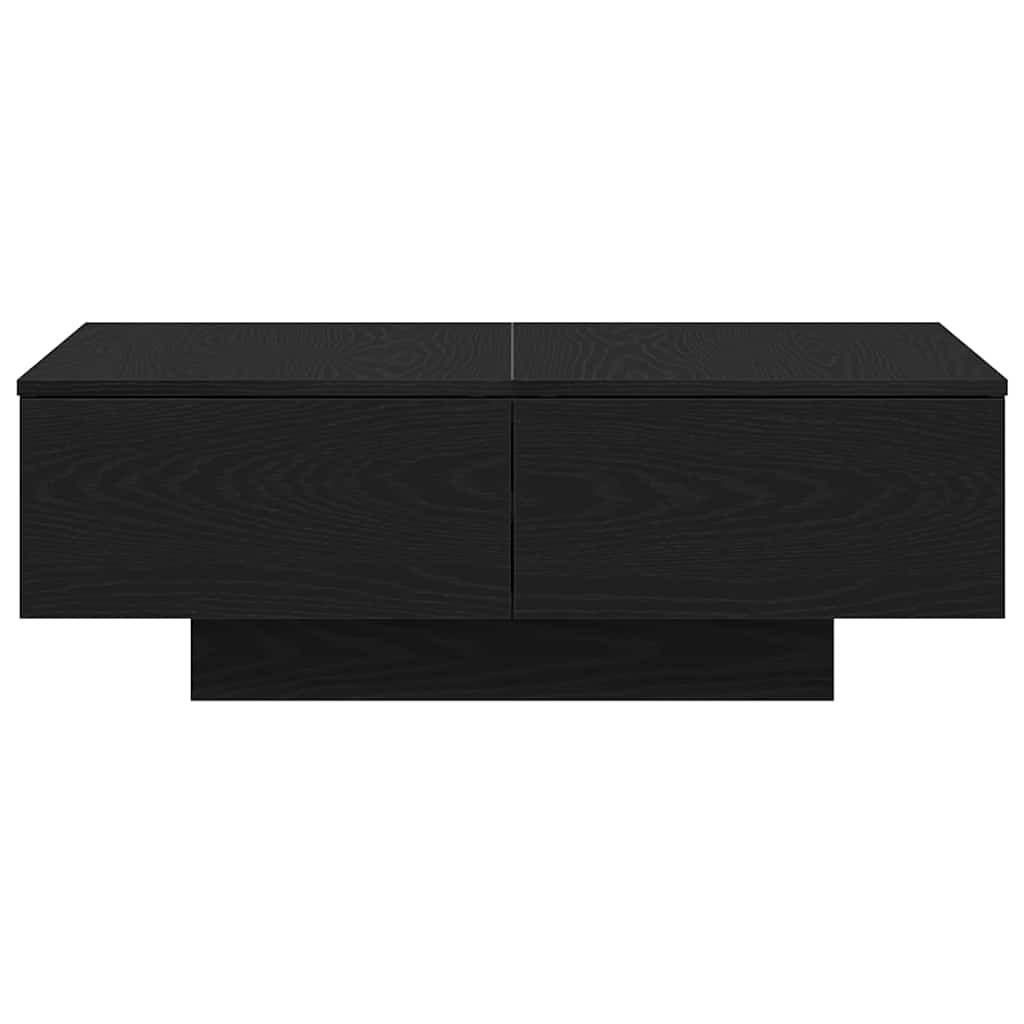 Dohányzóasztal Fekete tölgy 90 x 60 x 31 cm Szerelt Fa
