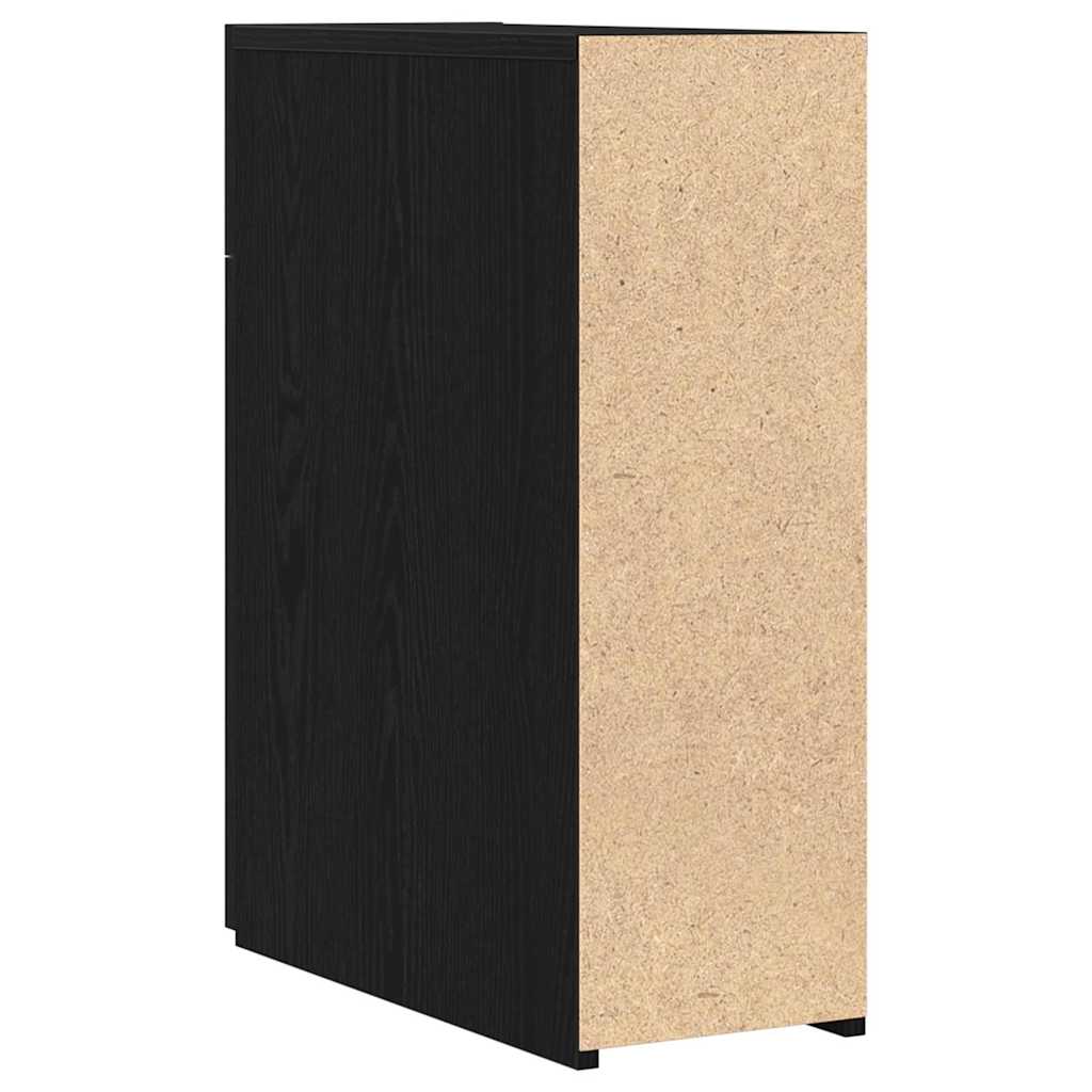 Patika Szekrény 20 x 45,5 x 60 cm Szerelt Fa Fekete tölgy