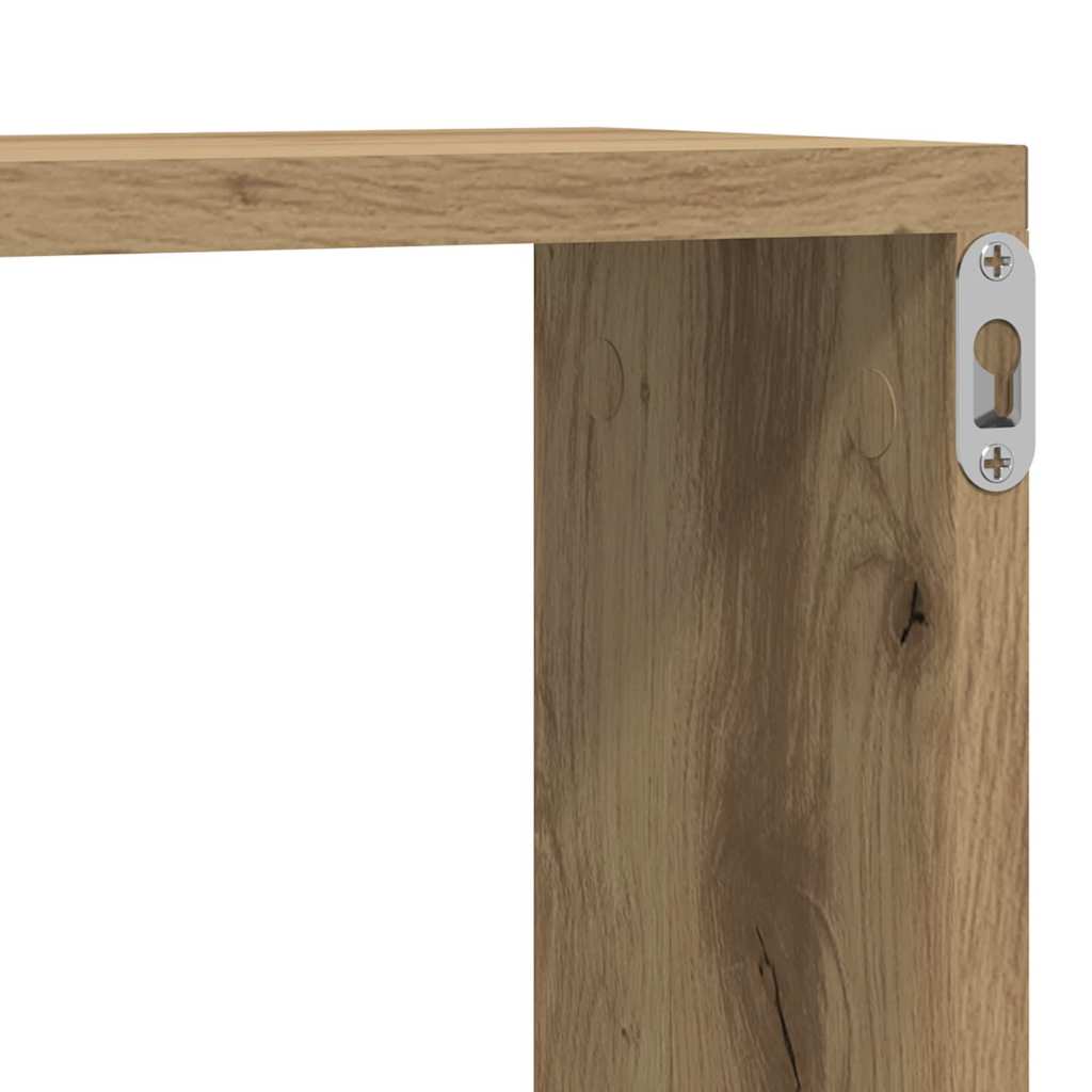 Falpolcok Falra szerelhető 4 pcs Művészi tölgy 80 x 15 x 26 cm