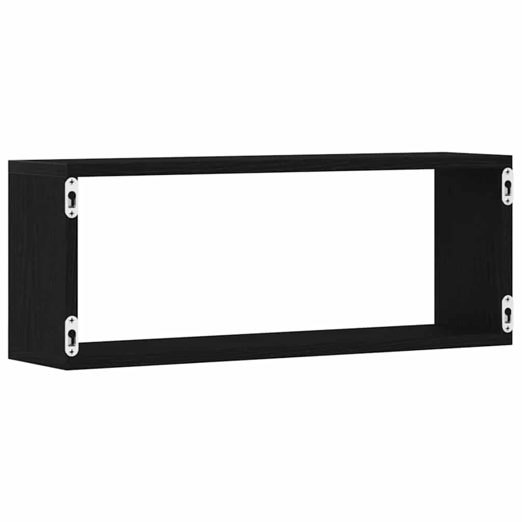 Falpolcok Falra szerelhető 4 db Fekete tölgy 60 x 15 x 23 cm