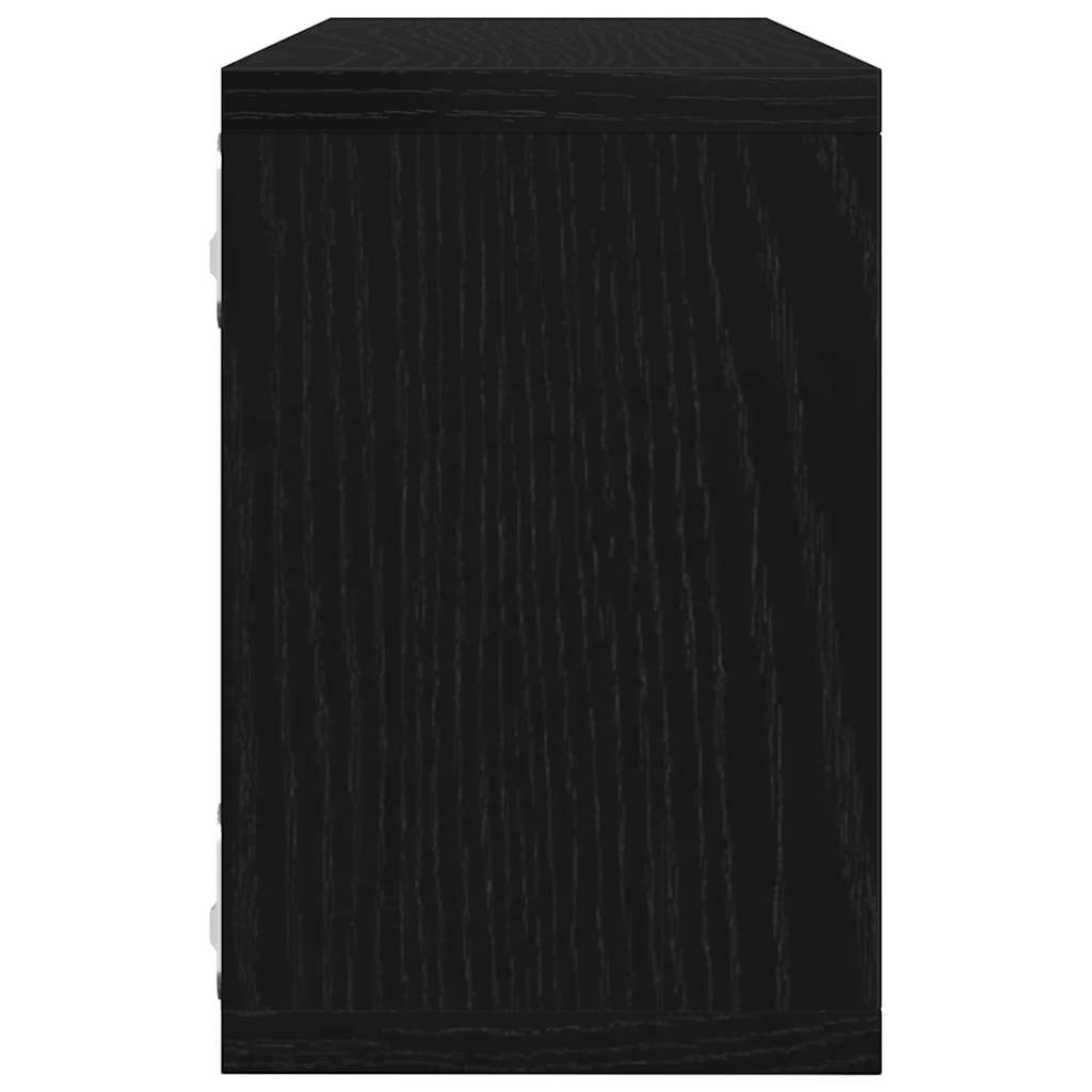 Falpolcok Falra szerelhető 4 db Fekete tölgy 60 x 15 x 23 cm