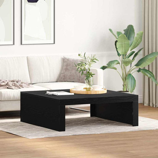 Dohányzóasztal Fekete tölgy 100 x 100 x 35 cm Faanyag