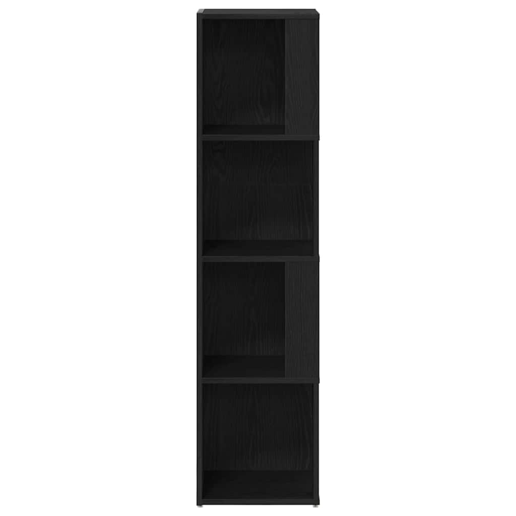 Sarokpolcok 33 x 33 x 132 cm Szerelt Fa Fekete tölgy
