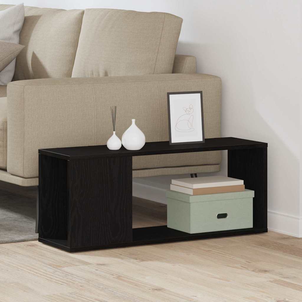 TV szekrény garnitúra 80 x 24 x 32 cm Fekete tölgy Szerelt Fa