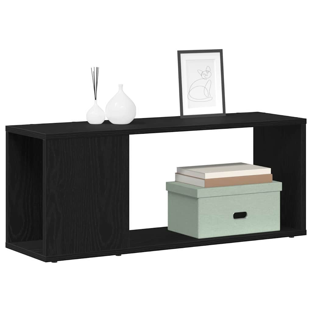 TV szekrény garnitúra 80 x 24 x 32 cm Fekete tölgy Szerelt Fa