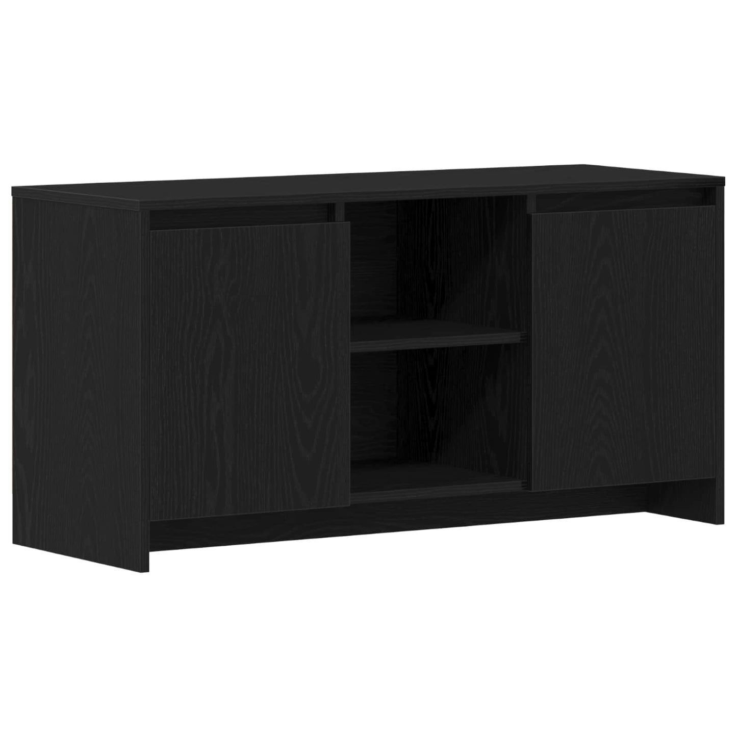 TV szekrény 102 x 37,5 x 52,5 cm Fekete tölgy Szerelt Fa