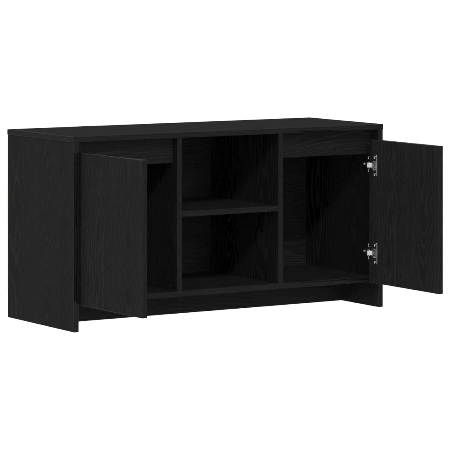 TV szekrény 102 x 37,5 x 52,5 cm Fekete tölgy Szerelt Fa
