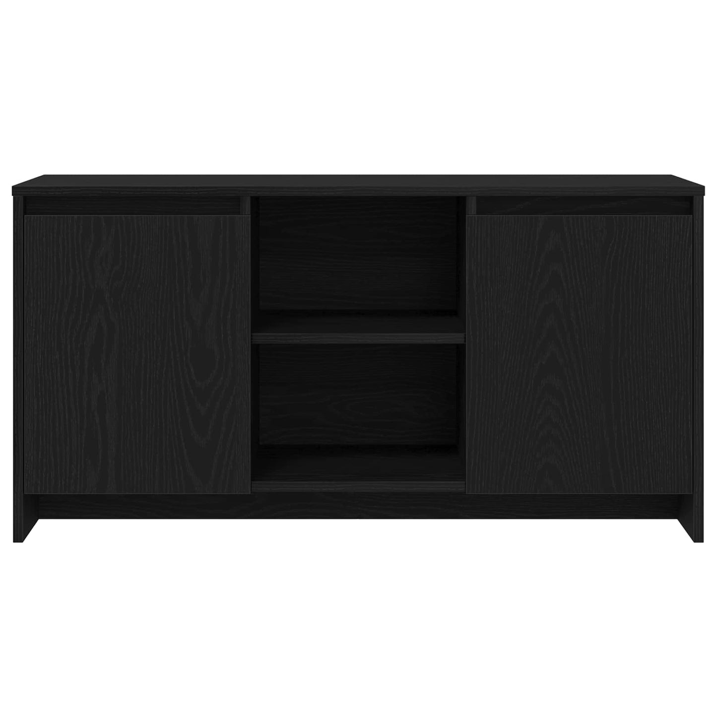 TV szekrény 102 x 37,5 x 52,5 cm Fekete tölgy Szerelt Fa
