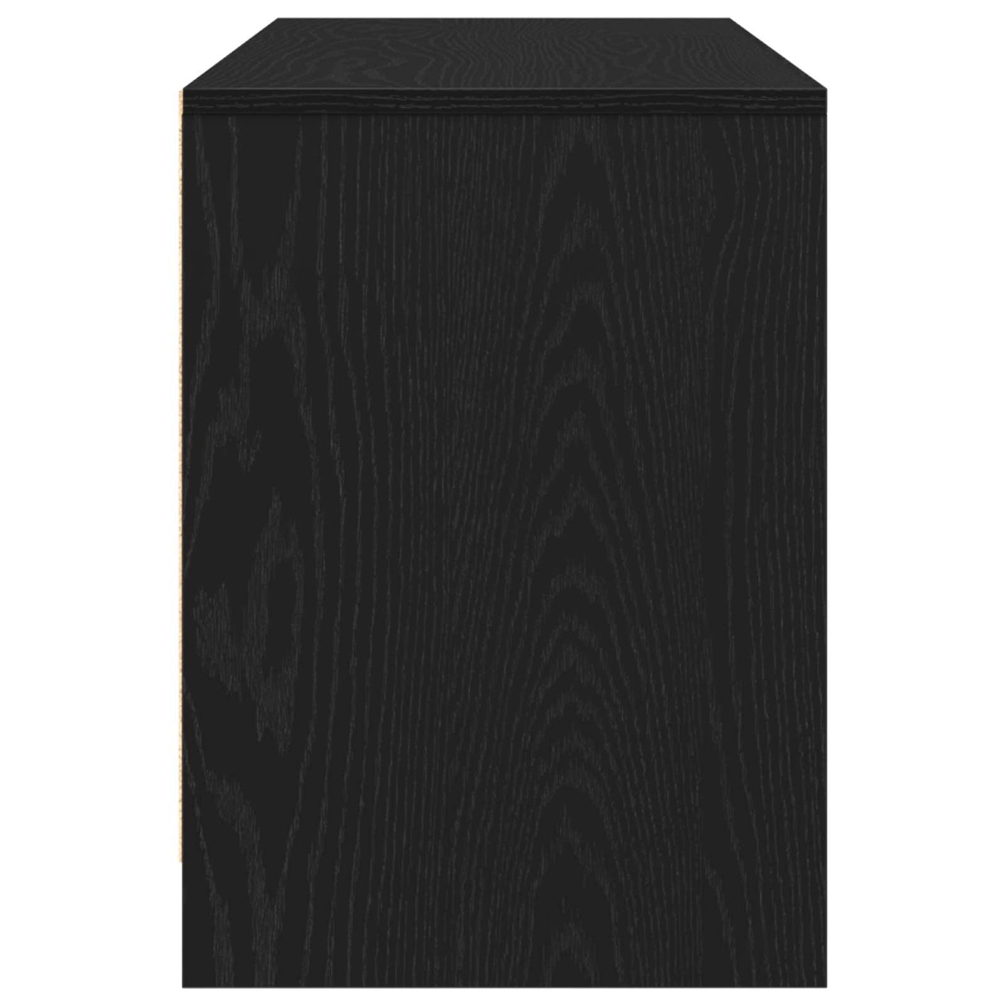 TV szekrény 102 x 37,5 x 52,5 cm Fekete tölgy Szerelt Fa