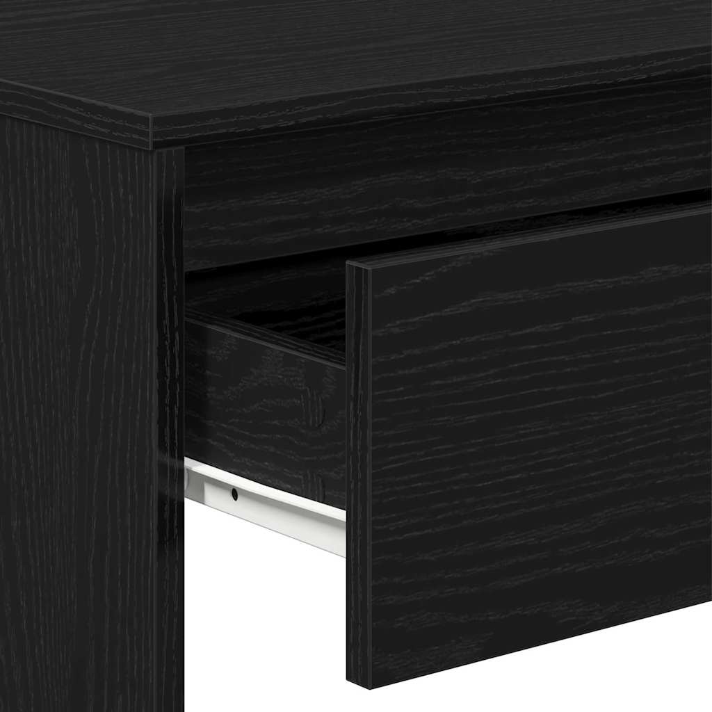 Konzolasztal Fekete tölgy 100 x 35 x 76,5 cm Szerelt Fa