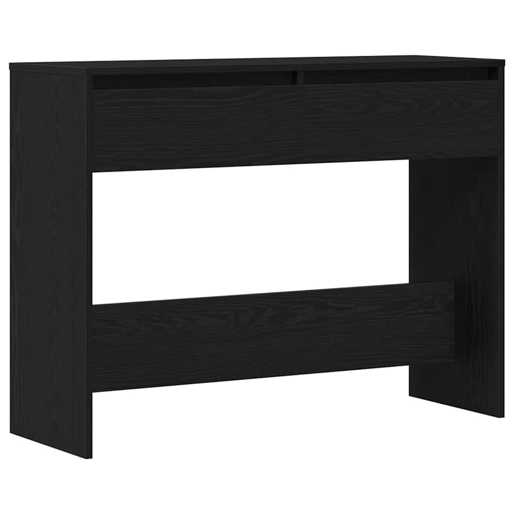 Konzolasztal Fekete tölgy 100 x 35 x 76,5 cm Szerelt Fa