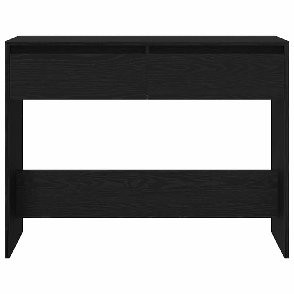 Konzolasztal Fekete tölgy 100 x 35 x 76,5 cm Szerelt Fa