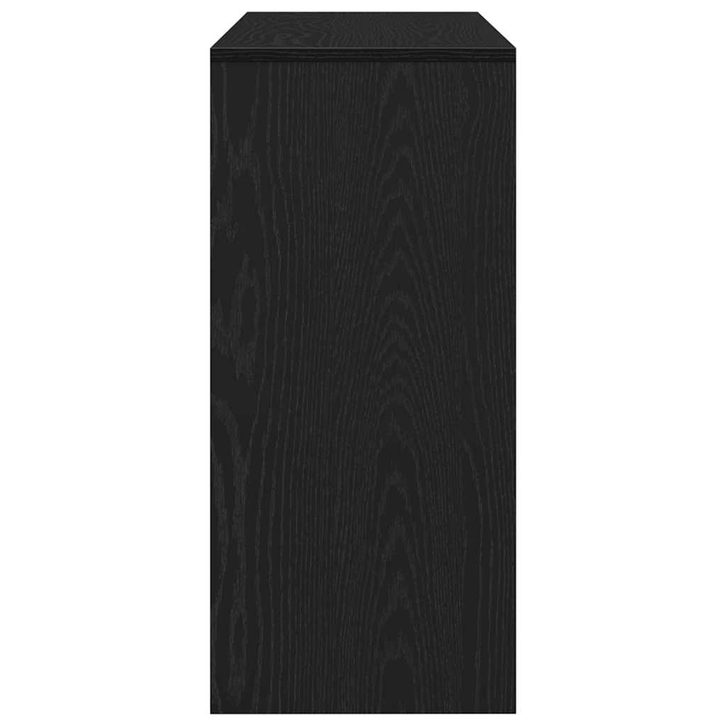 Konzolasztal Fekete tölgy 100 x 35 x 76,5 cm Szerelt Fa