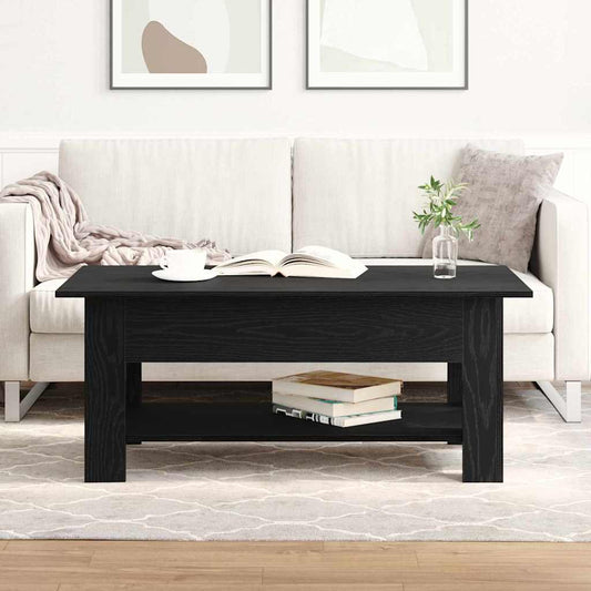 Dohányzóasztal Fekete tölgy 102 x 55 x 42 cm Faanyag