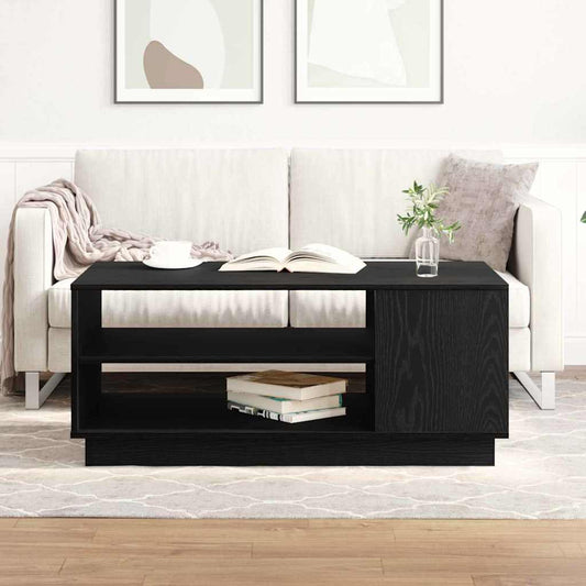 Dohányzóasztal Fekete tölgy 102 x 55 x 43 cm Faanyag