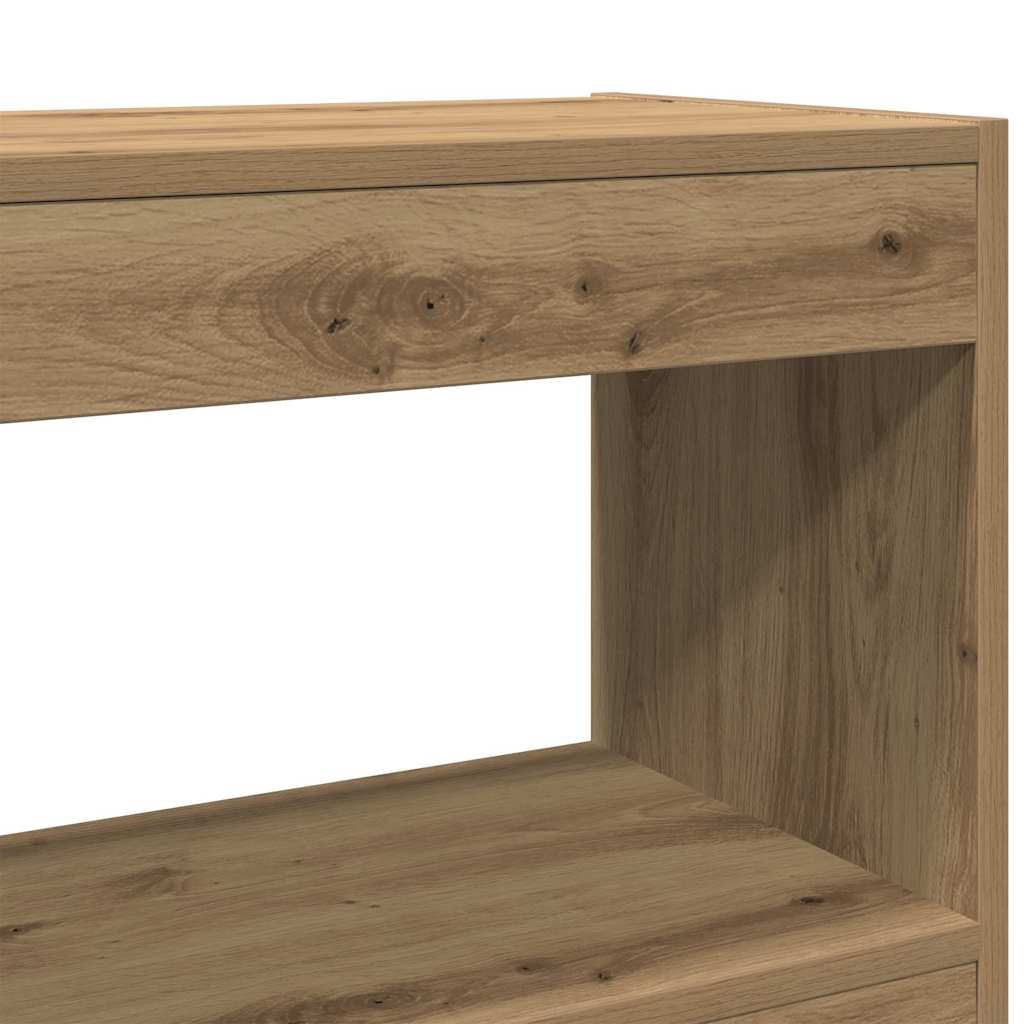 Könyvszekrény 2 szintes 100 x 30 x 72 cm Szerelt Fa