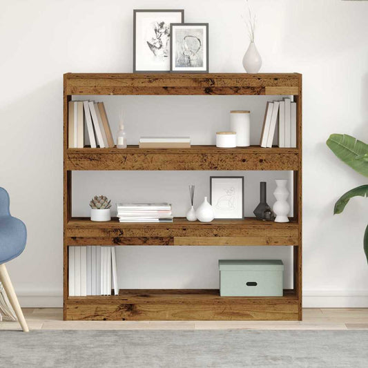 Könyvespolc Régi fa 100 x 30 x 103 cm Faanyag