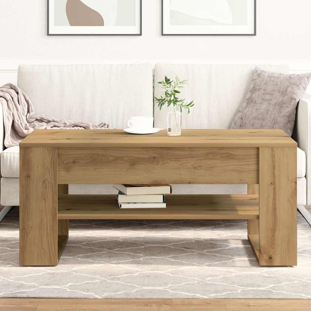 Dohányzóasztal Artisan tölgy 102 x 55 x 45 cm Szerelt Fa