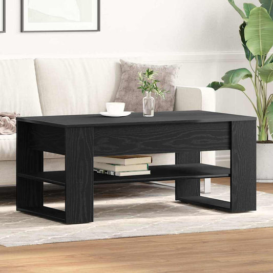 Dohányzóasztal Fekete tölgy 102 x 55 x 45 cm Faanyag