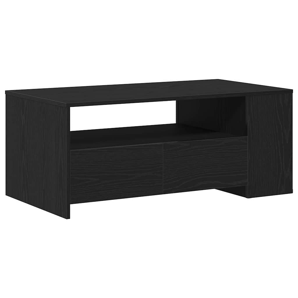 Dohányzóasztal Fekete tölgy 102 x 55 x 43,5 cm Szerelt Fa