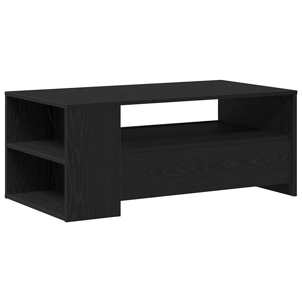 Dohányzóasztal Fekete tölgy 102 x 55 x 43,5 cm Szerelt Fa