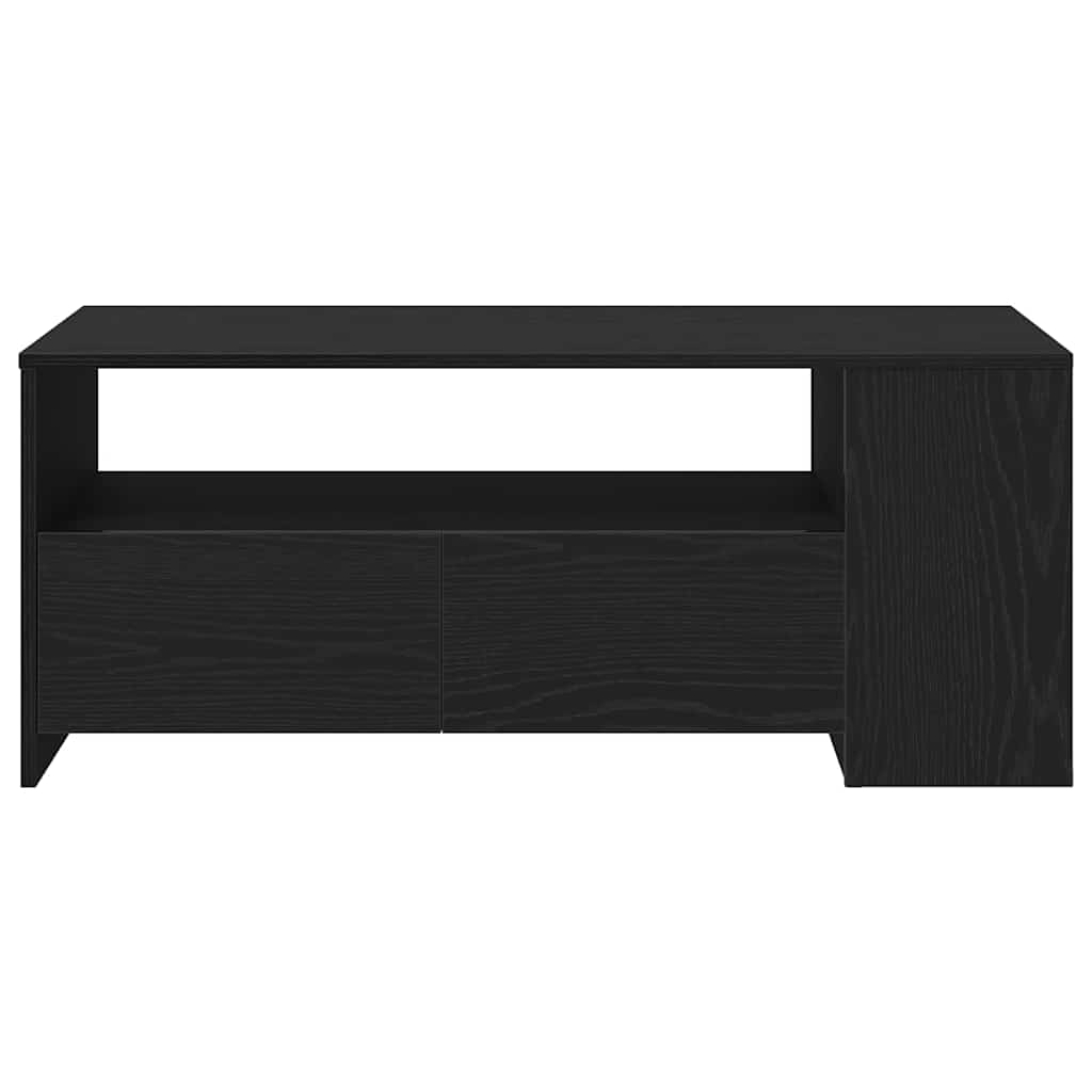 Dohányzóasztal Fekete tölgy 102 x 55 x 43,5 cm Szerelt Fa