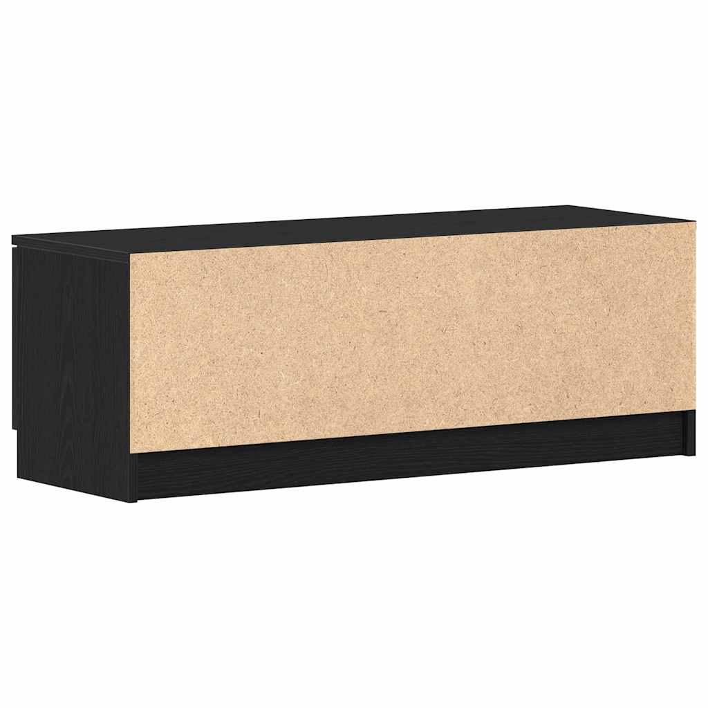 TV szekrény 102 x 32 x 35.5 cm Fekete tölgy Szerelt Fa