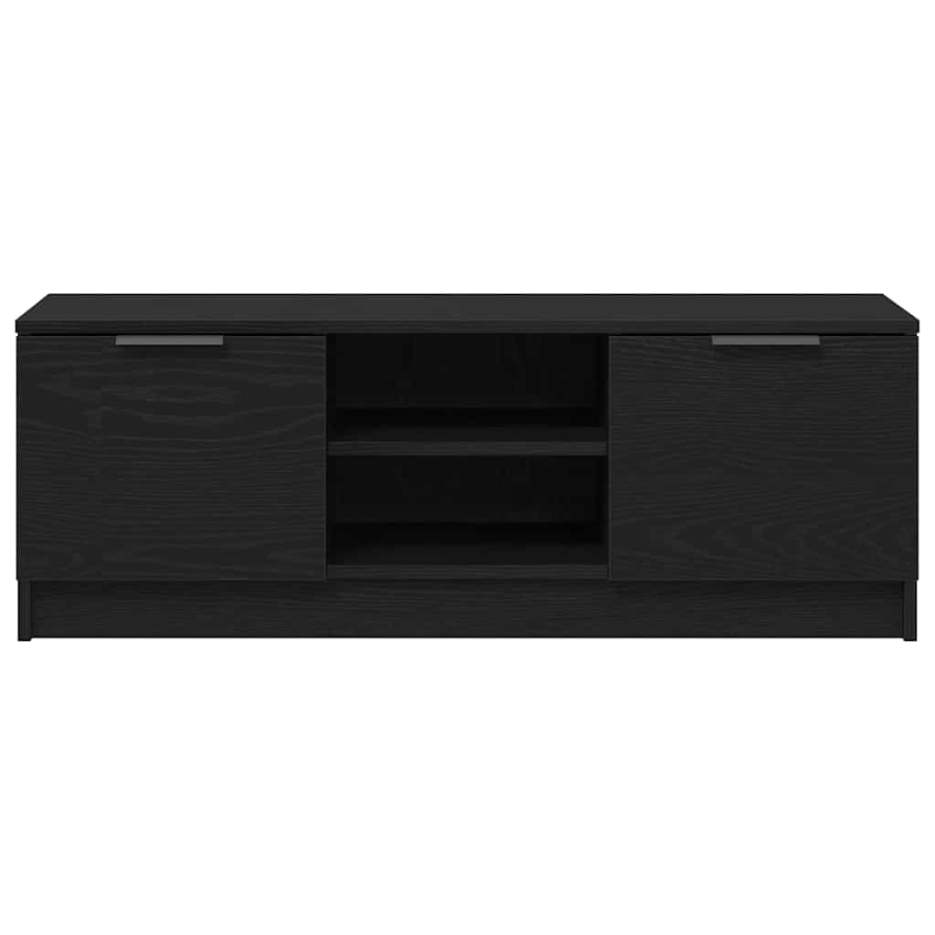 TV szekrény 102 x 32 x 35.5 cm Fekete tölgy Szerelt Fa