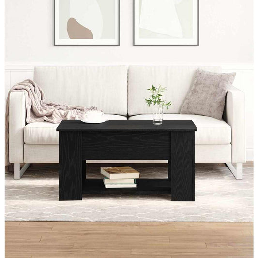 Dohányzóasztal Fekete tölgy 79 x 49 x 41 cm Faanyag