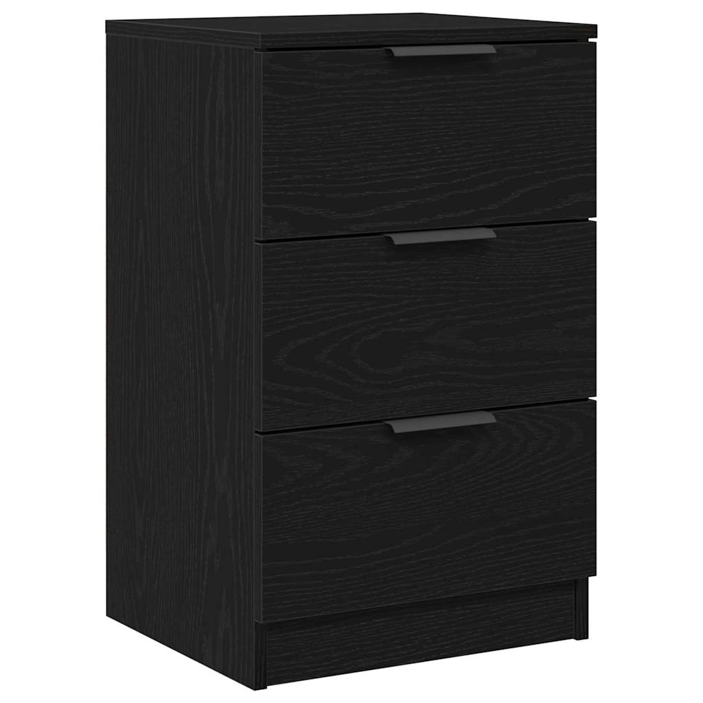 Éjjeliszekrény 2 db Fekete tölgy 40 x 65 x 65 cm Szerelt Fa
