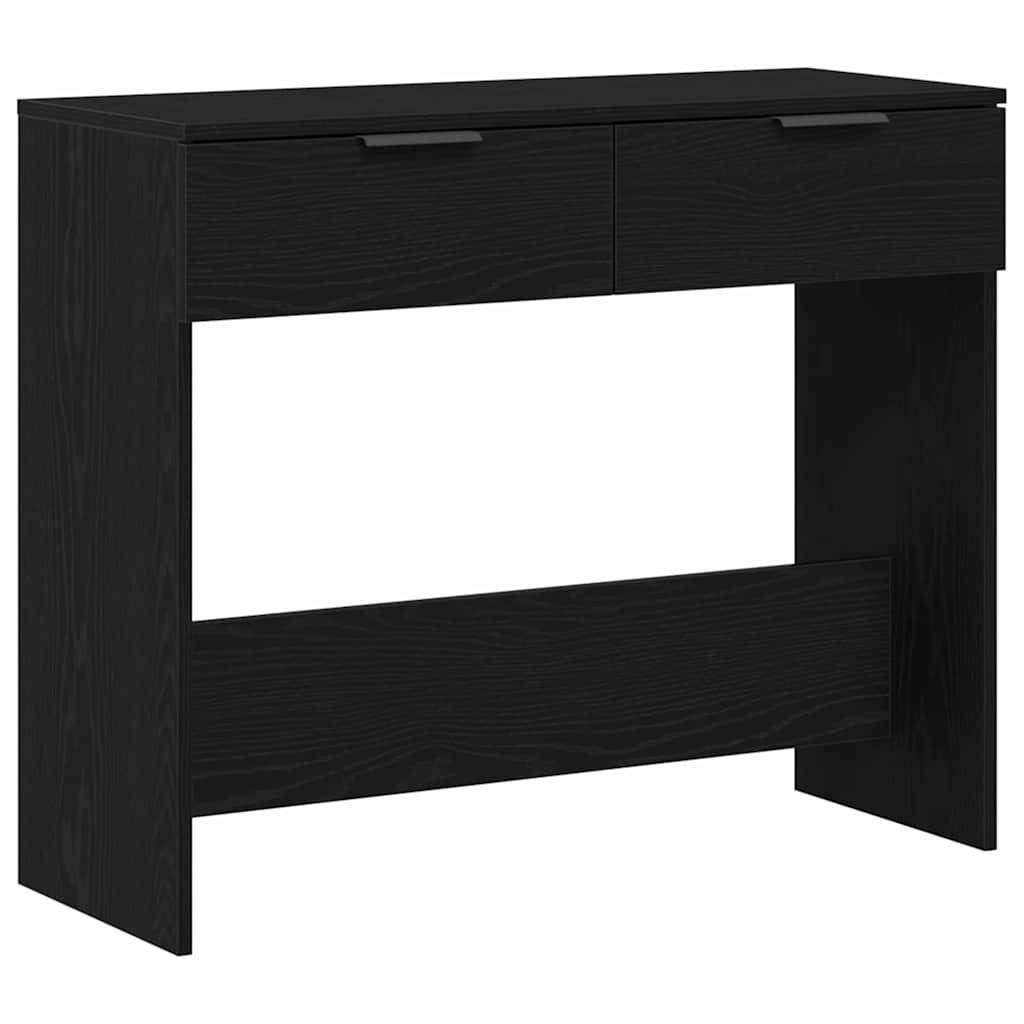 Konzolasztal Fekete tölgy 30 x 36 x 75 cm Szerelt Fa
