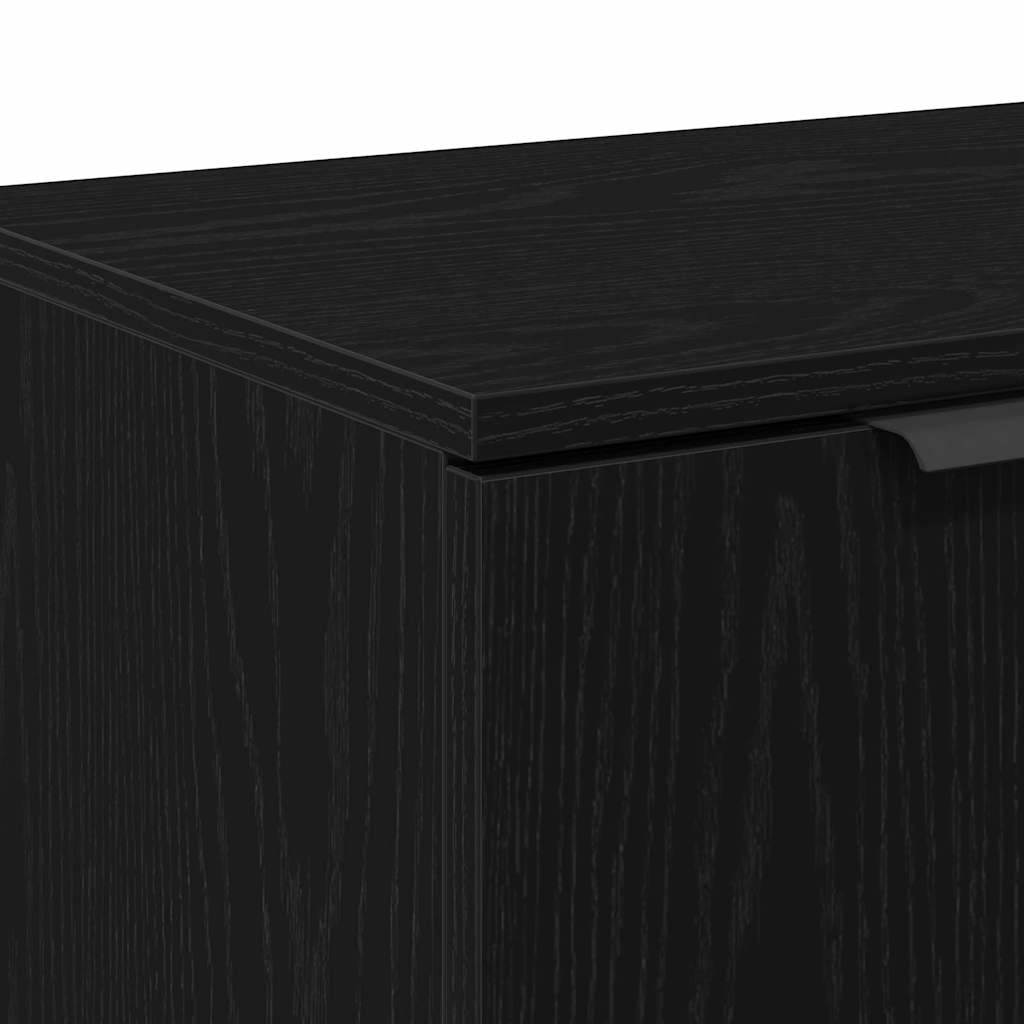 TV szekrény 102 x 35 x 36,5 cm Fekete tölgy Szerelt Fa